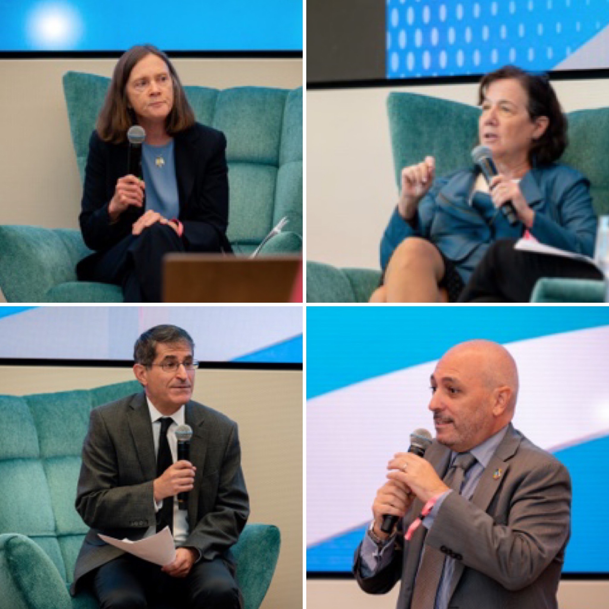 (From top left): Janet Warren (NASDAQ), Mindy Lubber (CERES),  Gary Kalman (Transparency International), Marcos Neto (UNDP)